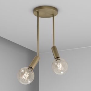 Sospensione CRICCO T13x2 - plafone - Ottone - Ceiling lamp by Amarcords