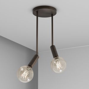 Sospensione CRICCO T13x2 - plafone - Brunito - Ceiling lamp by Amarcords