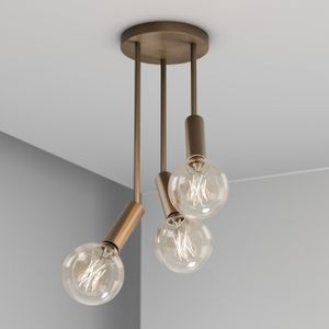 Sospensione CRICCO T13x3 - plafone - Bronzo - Ceiling lamp by Amarcords