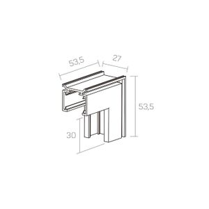 SLIM Angolo verticale - Ceiling lamp by Amarcords