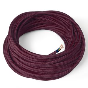 Seta BORDEAUX - Tondo - 3x0,75mm - Ceiling lamp by Amarcords