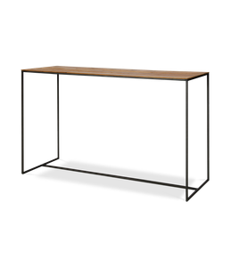 Cute console tables made of recycled teak and black lacquered steel 120 x 45 x 75 cm - Chair by Pilma