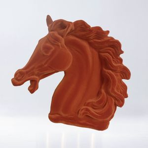 Testa di cavallo Velvet Paprika - Styling by Adriani e Rossi edizioni