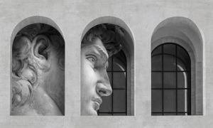 David – Textile – L 110 x H 200 cm - Wallpaper by Adriani e Rossi edizioni