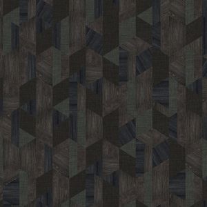 Wood Layers Dark - Wallpaper by Adriani e Rossi edizioni