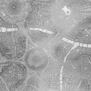 Metalcity Silver - Wallpaper by Adriani e Rossi edizioni