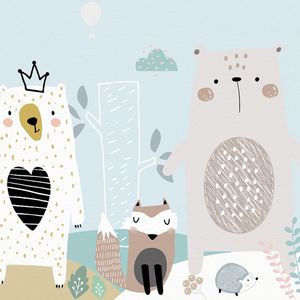 Forest Gang - Wallpaper by Adriani e Rossi edizioni