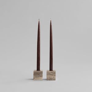 Cube Candle Holder -  Silver Travertine - Styling by 101 copenhagen