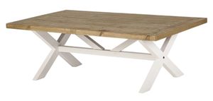 Byron Cross Leg Coffee Table with Timber Tops | Reclaimed Pine - Coffee table by 1825 srl