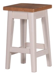 Byron Timber Top Stool With Rustic Tawny Stain | 1825 Interiors - Stool by 1825 srl