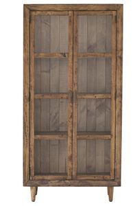 Oslo Display Cabinet With Four Handy Shelves And Glass Doors - Cabinet by 1825 srl