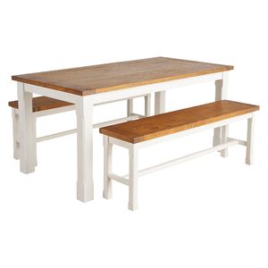 Tuscan 1800 Bar Table And Benches With Honey-coloured Stain - Bench by 1825 srl