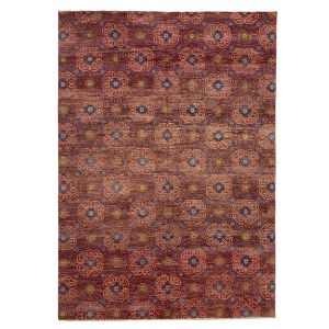 Red Modern Wool Rug - Rug by Abchome