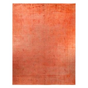 Orange Overdyed Wool Rug - Rug by Abchome
