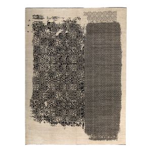 Black & Ivory Stelle Contemporary Ghazni Wool Rug - Rug by Abchome