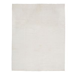 White Solid Indo Loop Cut Plain Rug - Rug by Abchome