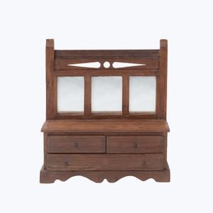Vintage Storage Mirror - Accessories by Abchome