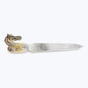 Silver Plate Hermès Horse Head Letter Opener - Accessories by Abchome