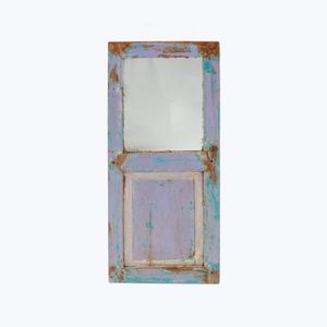 Vintage Purple Shutter Panel Mirror - Accessories by Abchome