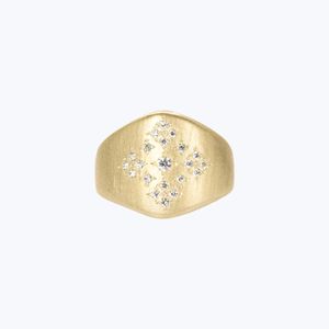 Moon and Stars Shield Ring - Accessories by Abchome