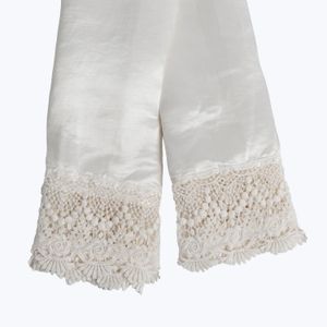 Paloma Lace Trim Pillowcase - Accessories by Abchome