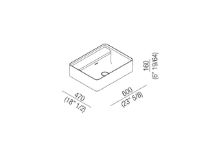 Marsiglia - ACER0705M0R - Washbasin by Agape