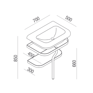 Ottocento - ACER0767_ - Washbasin by Agape