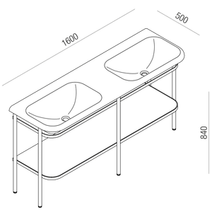 Ottocento - ACER08020R_+ AMET9092_+ ACOM5050_ - Washbasin by Agape