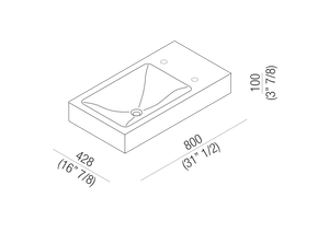 815 - ACER0815S_ - Washbasin by Agape