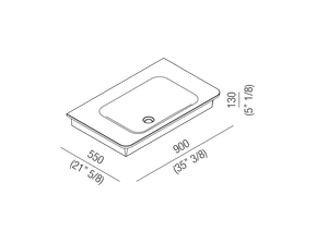 Novecento XL - ACER10700R_ - Washbasin by Agape