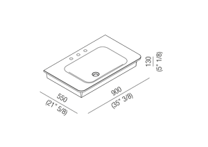 Novecento XL - ACER10703R_ - Washbasin by Agape