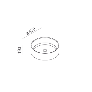 Bjhon 1 - ACER1083QQ - Washbasin by Agape