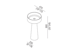 Bjhon 1 - ACER1087F_ - Washbasin by Agape