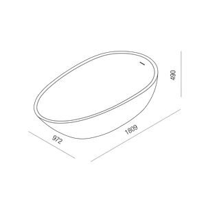 Spoon XL - AVAS0916_ - Bathtub by Agape