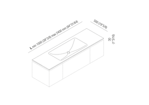 Ottocento 002 - AXXM021Z_ - Washbasin by Agape