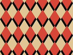 HARLEQUIN / Art. geometrico-Orange - Wallpaper by AGENA