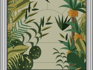 JUNGLE LEAF / Art. Warm - Wallpaper by AGENA