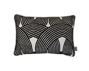 CUSHION SPERKY VELVET LINEN BLACK 45×30 P - Styling by Aldeco