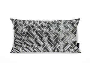 CUSHION ON WEAVING GRAY OYSTER  60×30 - Styling by Aldeco