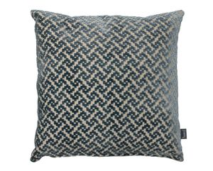 CUSHION FREDDIE VELVET LINEN BALTIC BLUE + SPECIALIST 50×50 - Styling by Aldeco