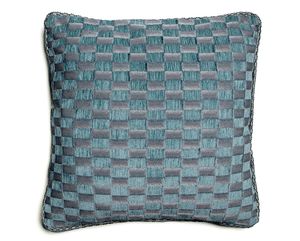 CUSHION DAMIER PORCELAIN BLUE 45×45 P - Styling by Aldeco