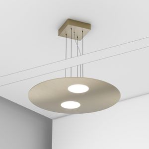 Sospensione POIS x2 - Ottone - Ceiling lamp by Amarcords