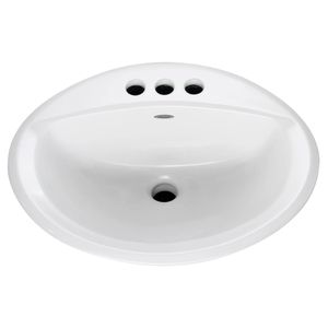 Aqualyn Drop-In Sink With 4-Inch Centerset Less Overflow - Washbasin by American Standard
