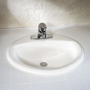 Aqualyn Drop-In Sink With 4-Inch Centerset - Washbasin by American Standard