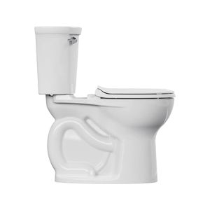 Cadet 12 in. Rough In 2-Piece 1.28 GPF/4.8LPF Single Flush Chair Height Round Front Antimicrobial Toilet with Slow Close Antimicrobial Seat - Toilet seat by American Standard