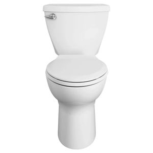 Cadet 3 FloWise 1.28 GPF/4.8 LPF Left Trip Lever Chair Height Round-Front Toilet with Slow-Close Seat - Toilet seat by American Standard