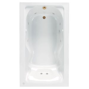 Cadet 72 x 42-Inch Drop-In Bathtub With Hydromassage System - Bathtub by American Standard
