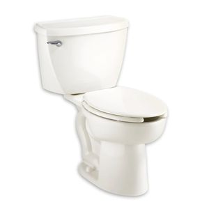 Cadet Two-Piece Pressure Assist 1.1 gpf/4.2 Lpf Chair Height Elongated EverClean Toilet - Toilet seat by American Standard