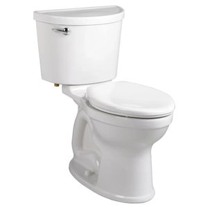 Champion PRO Two-Piece 1.6 gpf/6.0 Lpf Chair Height Elongated Right-Hand Trip Lever Toilet Less Seat - Toilet seat by American Standard