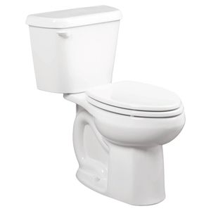 Colony Two-Piece 1.28 gpf/4.8 Lpf Chair Height Elongated 10-Inch Rough Right Hand Trip Lever Toilet Less Seat - Toilet seat by American Standard